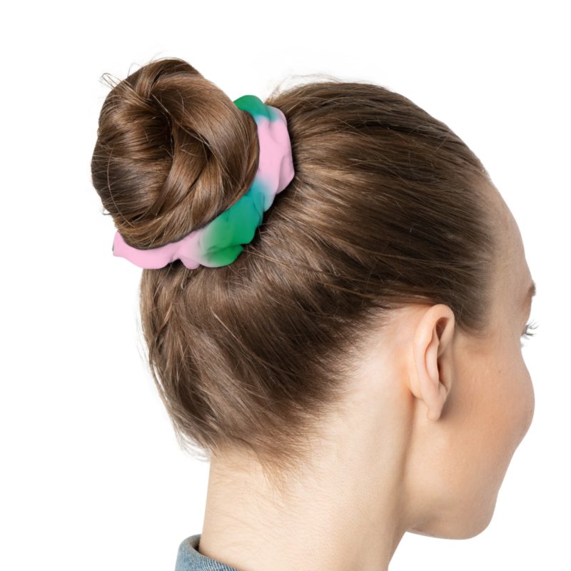 Scrunchie cheveux motif tie and dye – Image 3